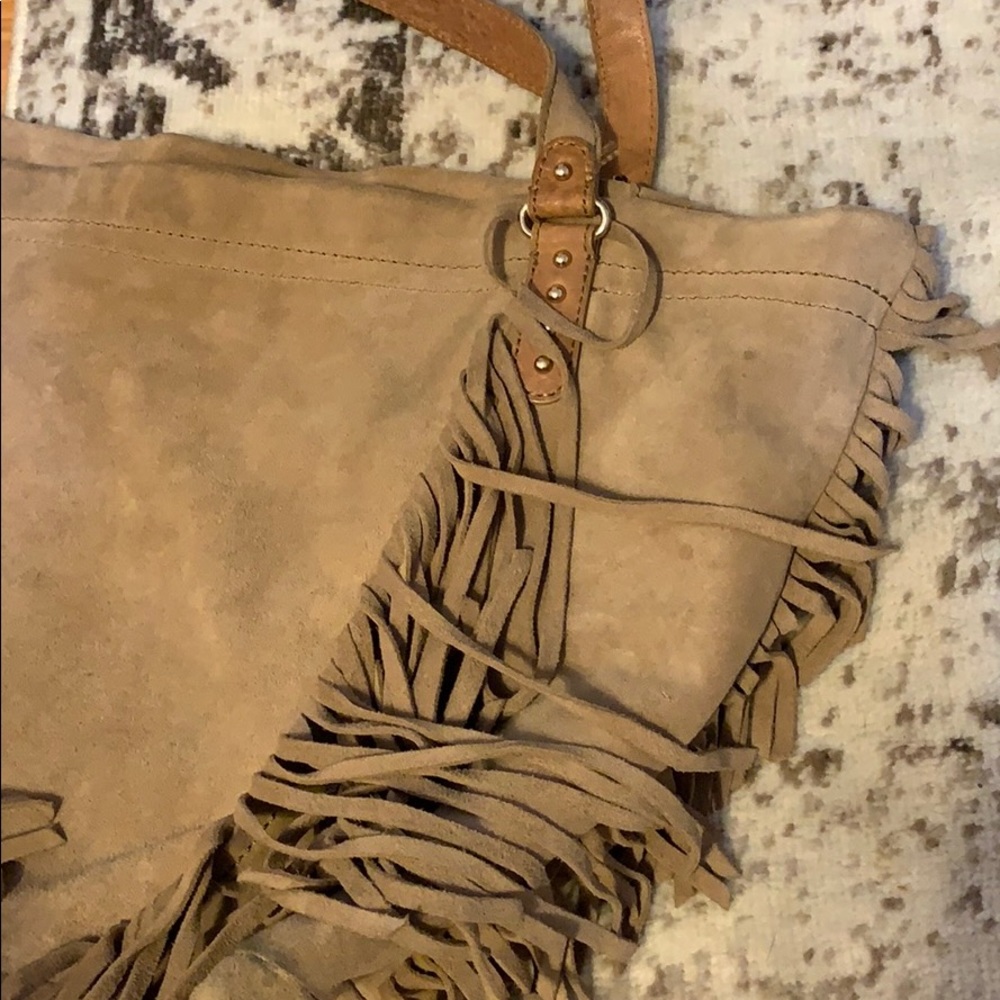 GAP - Suede Fringe Bag - Picture 2 of 4